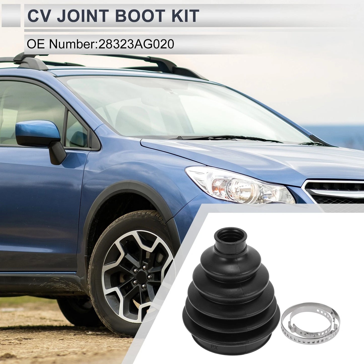 Outer CV Joint Boot Kit with Clamps for Subaru Crosstrek (2013-2017)