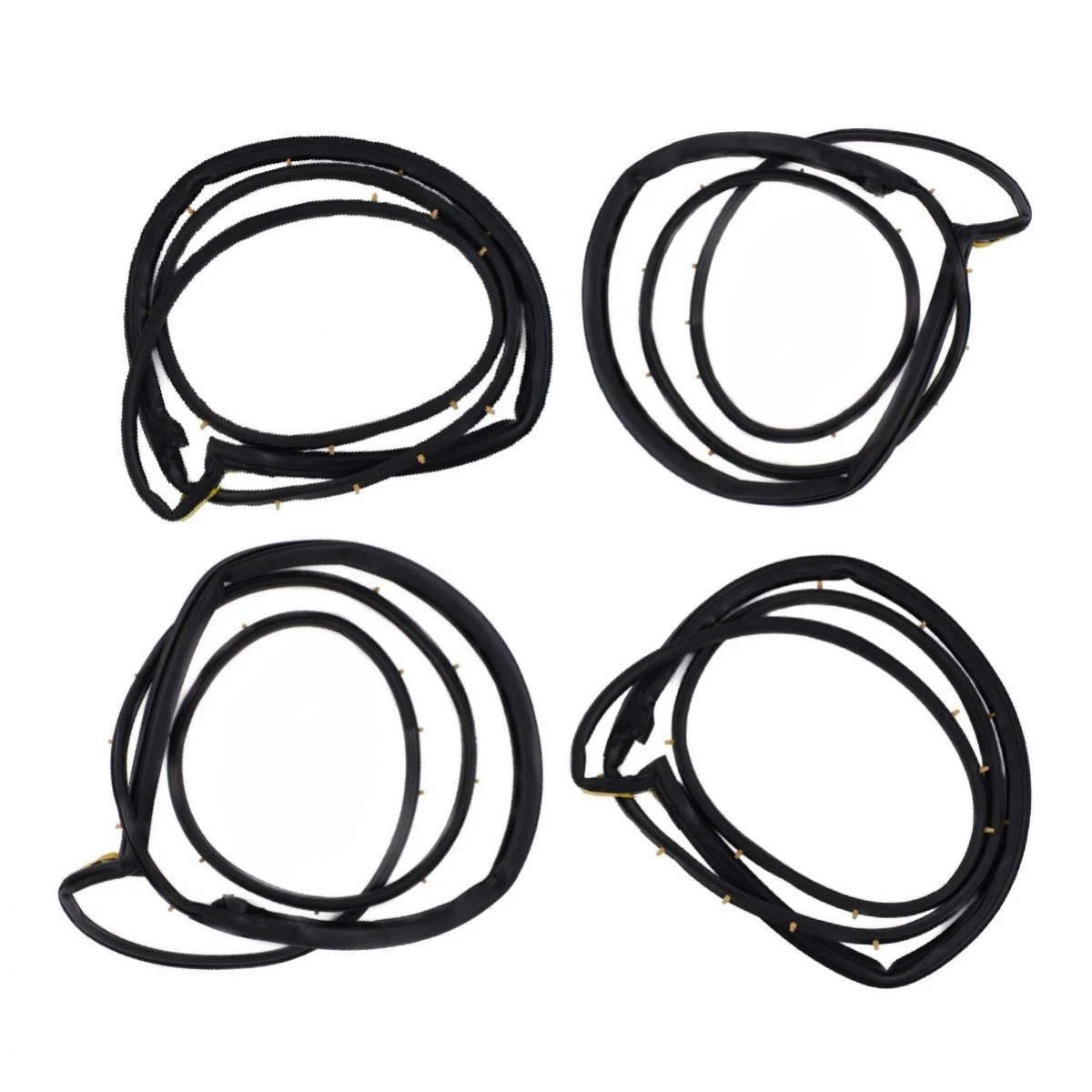 Set 4 Door Rubber Seal Weatherstrip For Honda Civic EG EH EJ 4D SED 1992-95 D05