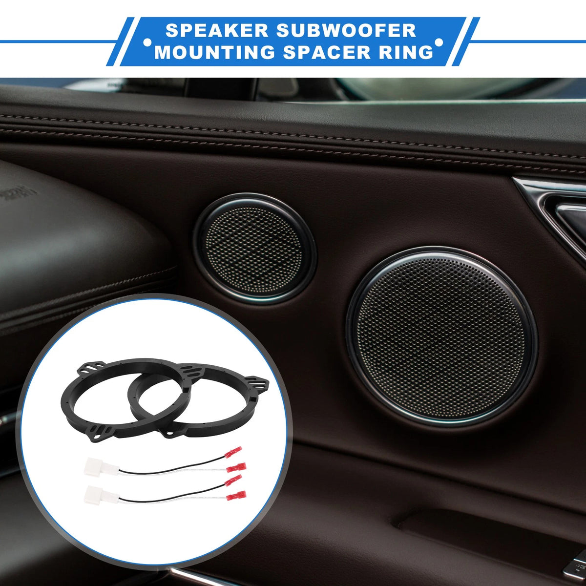 Speaker Spacer Ring Adapter for Scion TC 6.5" Speakers (2005-2010) 2 x Set