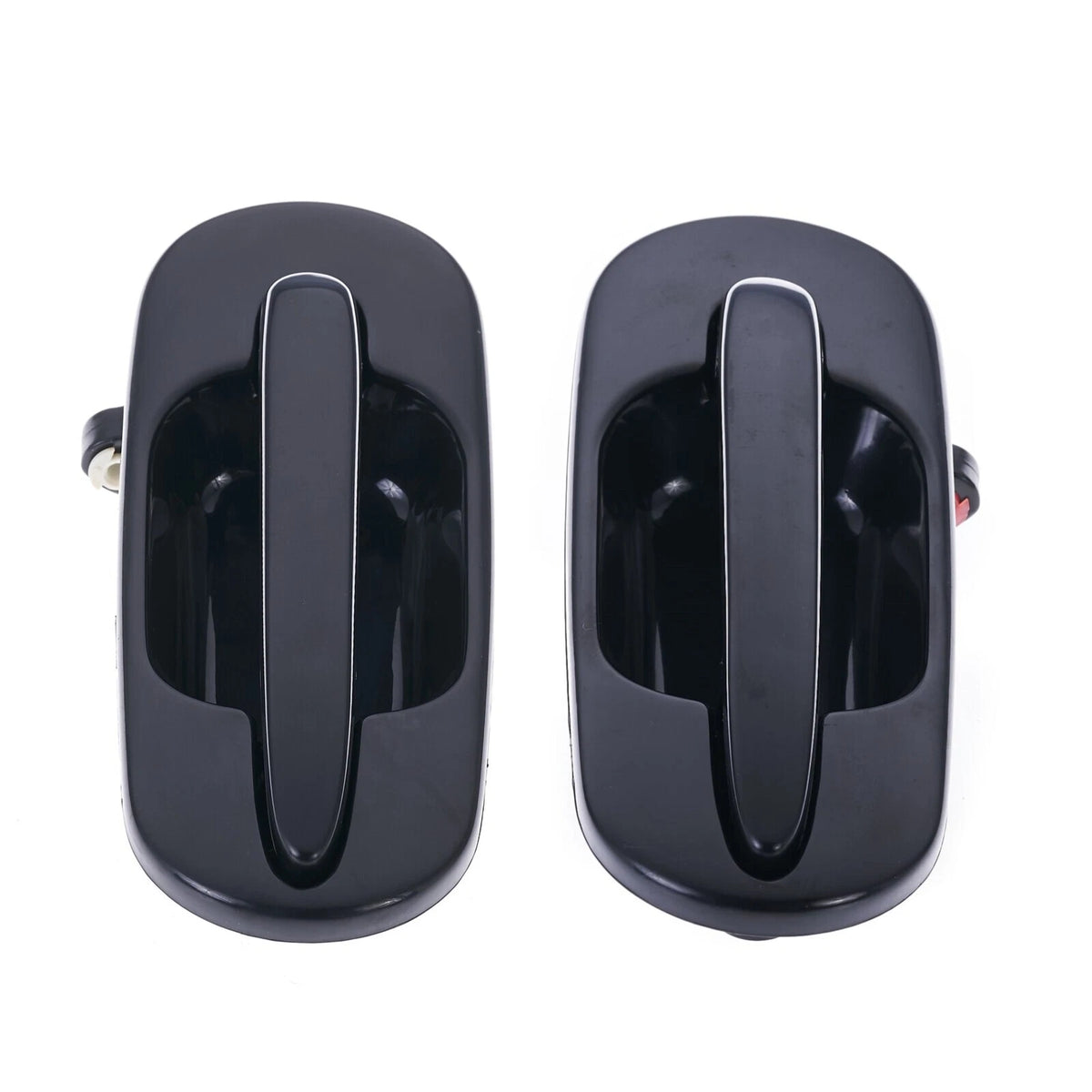 Outer Door Handle Set of 2 for Honda CR-V RD (1997-2001) Black Rear Left & Right