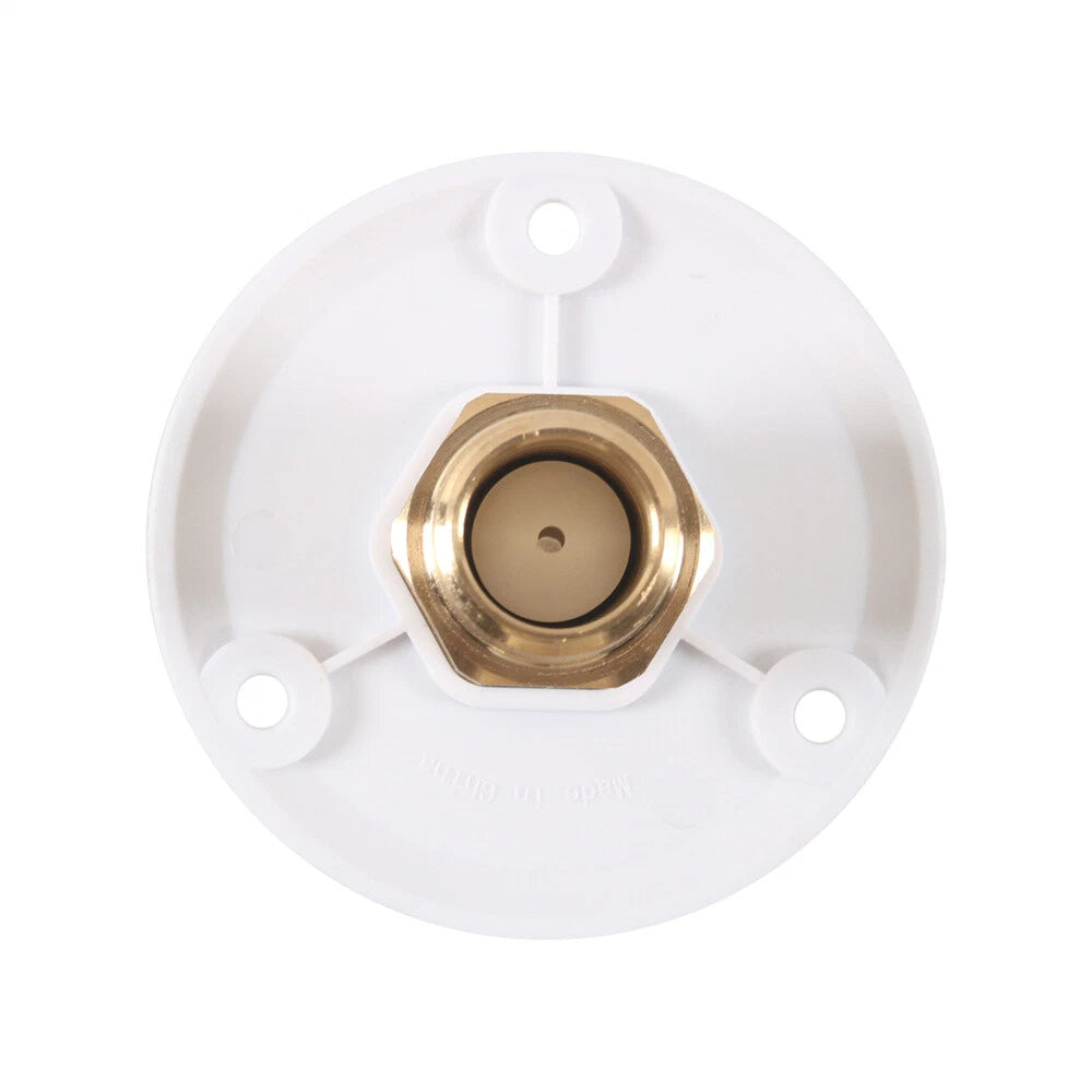 Brass Water Fill Inlet Flange with Check Valve for RV Camper