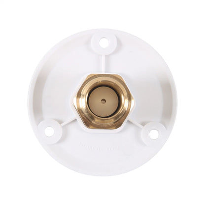 Brass Water Fill Inlet Flange with Check Valve for RV Camper