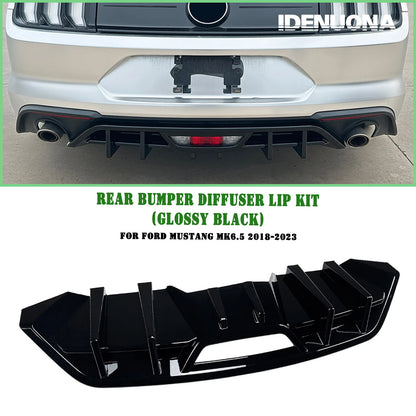 Rear Bumper Diffuser Lip for Ford Mustang MK6.5 (2018-2023)