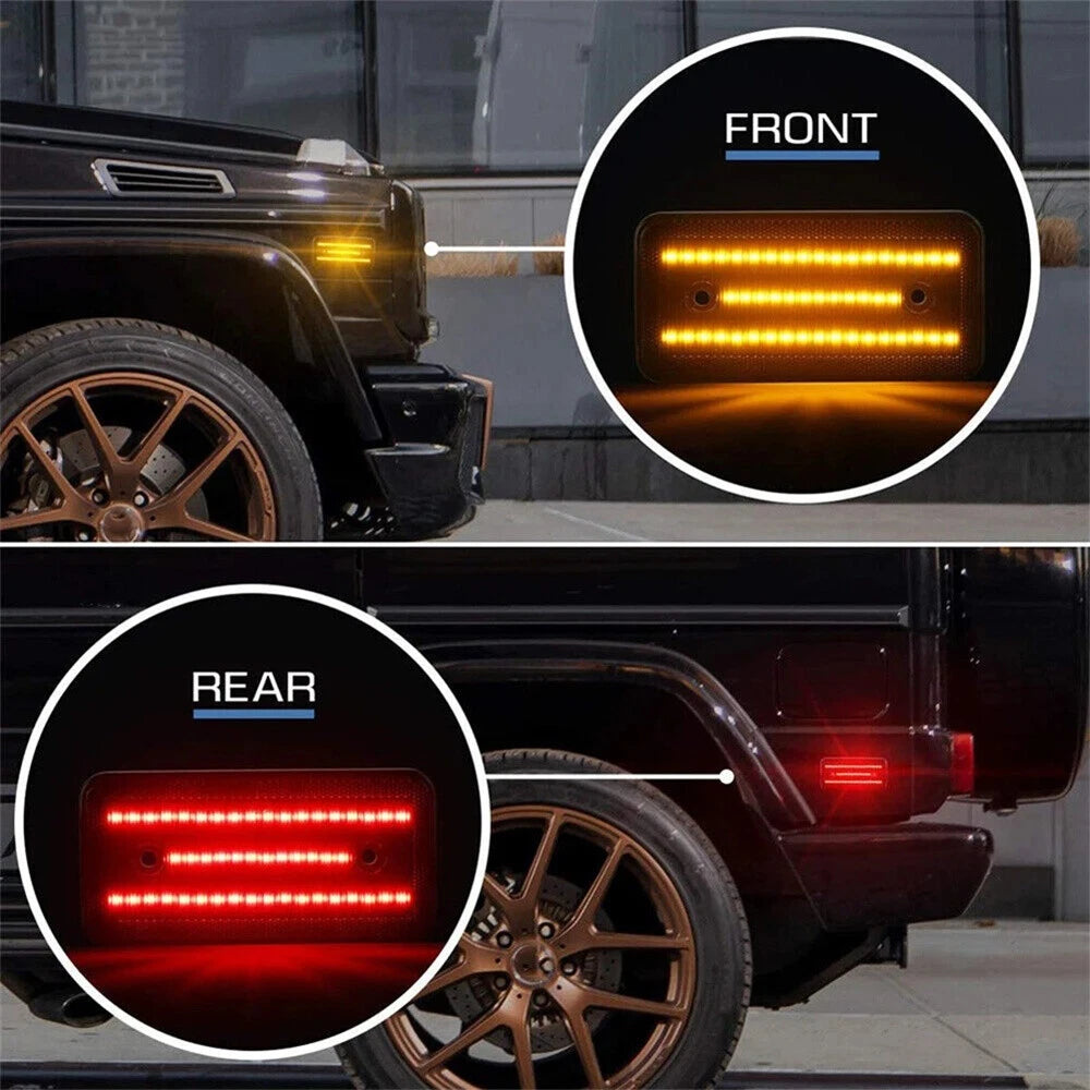 4 x LED Side Marker Lights for Mercedes-Benz G-Class W463 G500 G550 (2002-14)