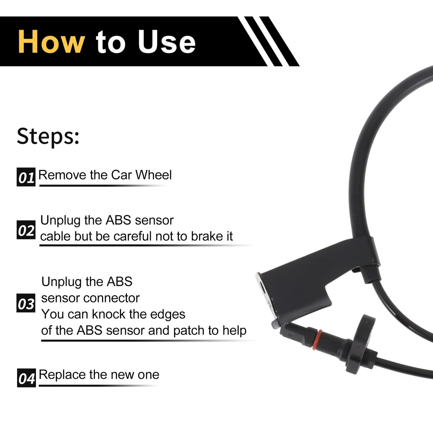 ABS Wheel Speed Sensor for Toyota Avanza Front Right (2004-2023)