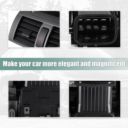 A/C Air Vent Outlet Panel with Clock for Toyota Corolla (2009-2013) Gray