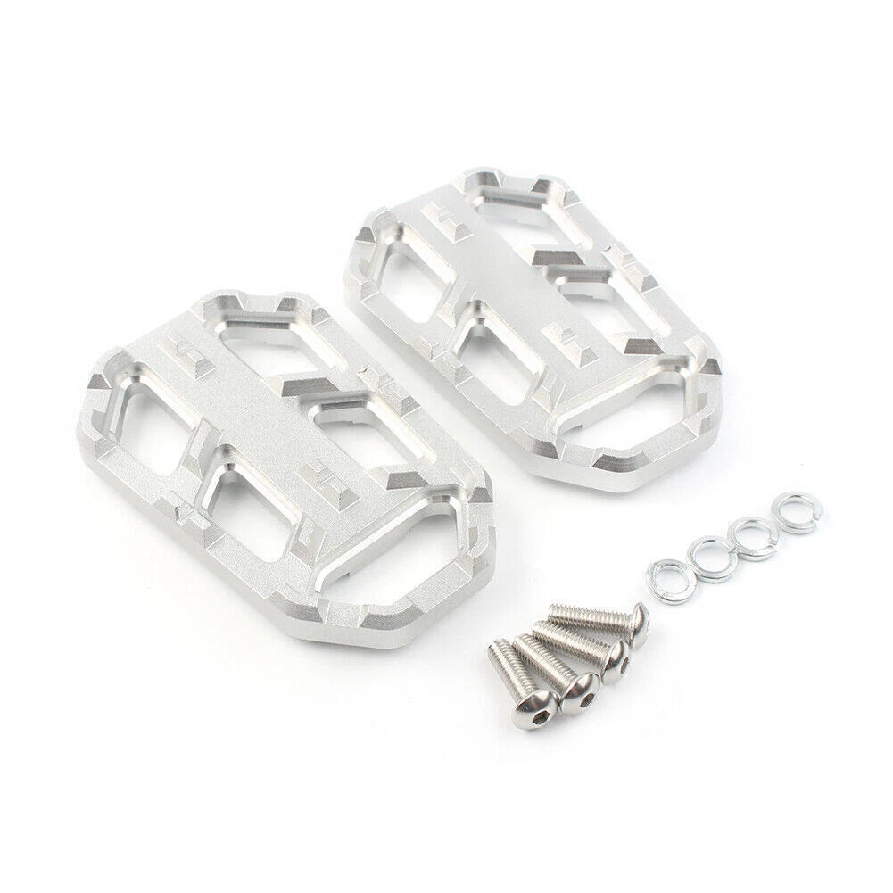 2 x Wide Fat Brake Footpegs for HONDA CB500X (2015-2016) Silver