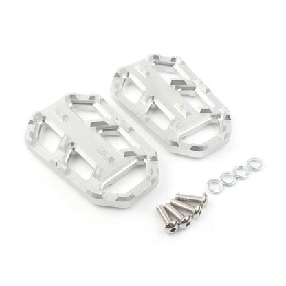 2 x Wide Fat Brake Footpegs for HONDA CB500X (2015-2016) Silver