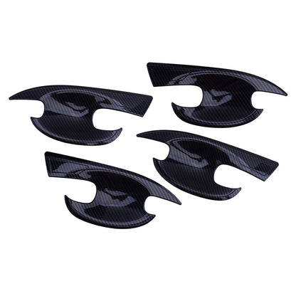 4 x Carbon Fiber ABS Exterior Door Handle Bowl Covers for Mazda 3/6 (2013-2018)