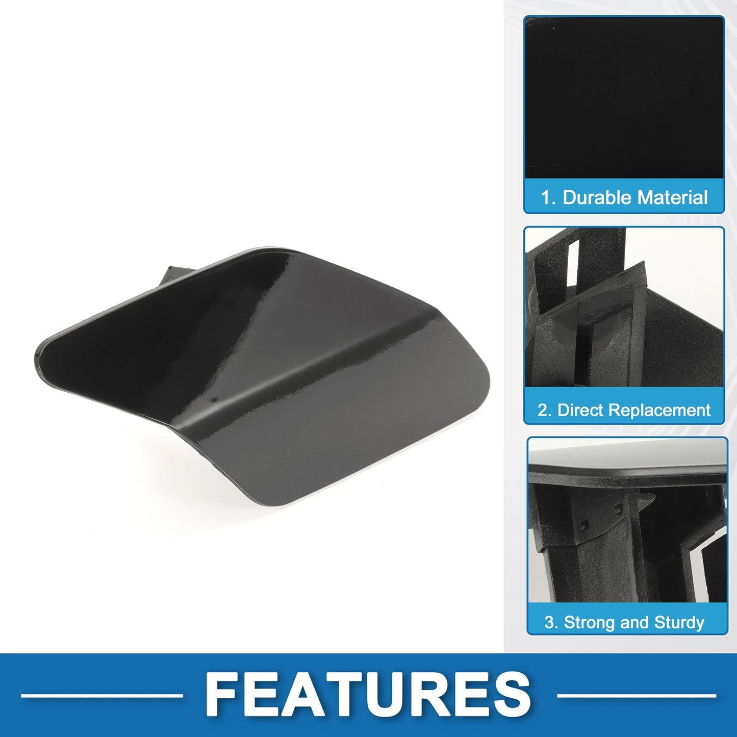 Front Right Washer Nozzle Cover for BMW X6 (2015-2019) Black