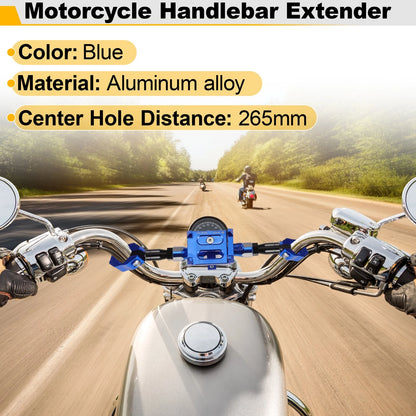 Balance Bar Extender Bracket / 265mm Center Hole / Blue for Motorcycle