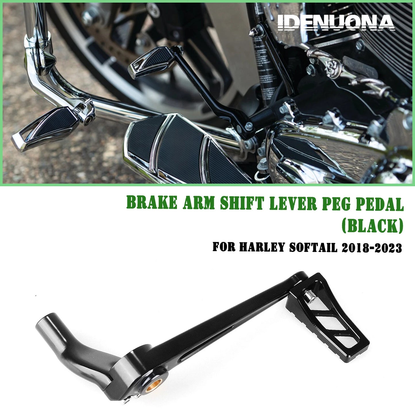 Black Brake Arm Shift Lever Peg for Harley Softail (2018-2023)