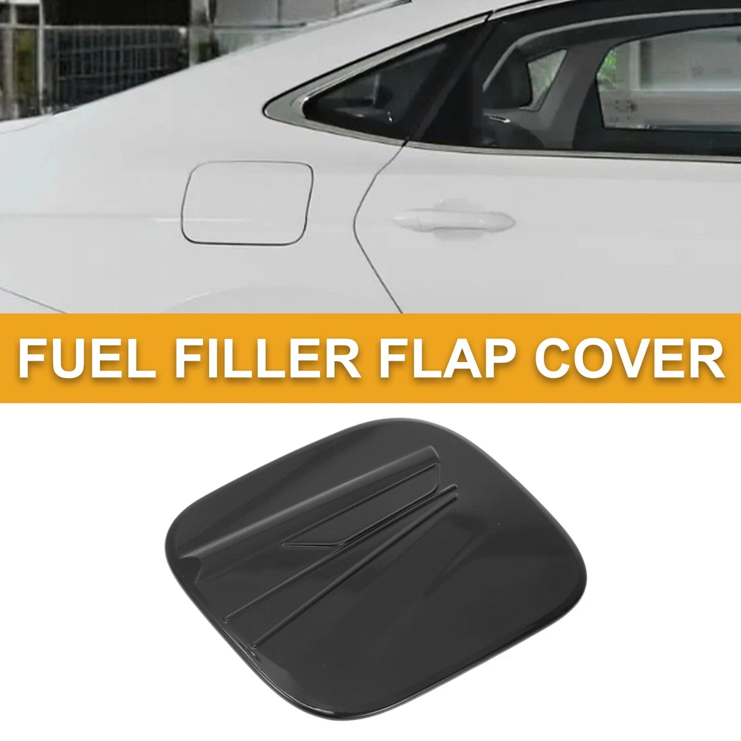 Fuel Tank Door Cap for Toyota Highlander 2022-2025 Gas Tank Flap Black