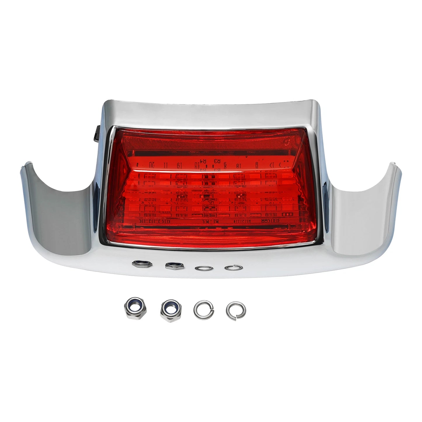 Chrome Shell Rear Fender Tip Light for Harley Electra Glide