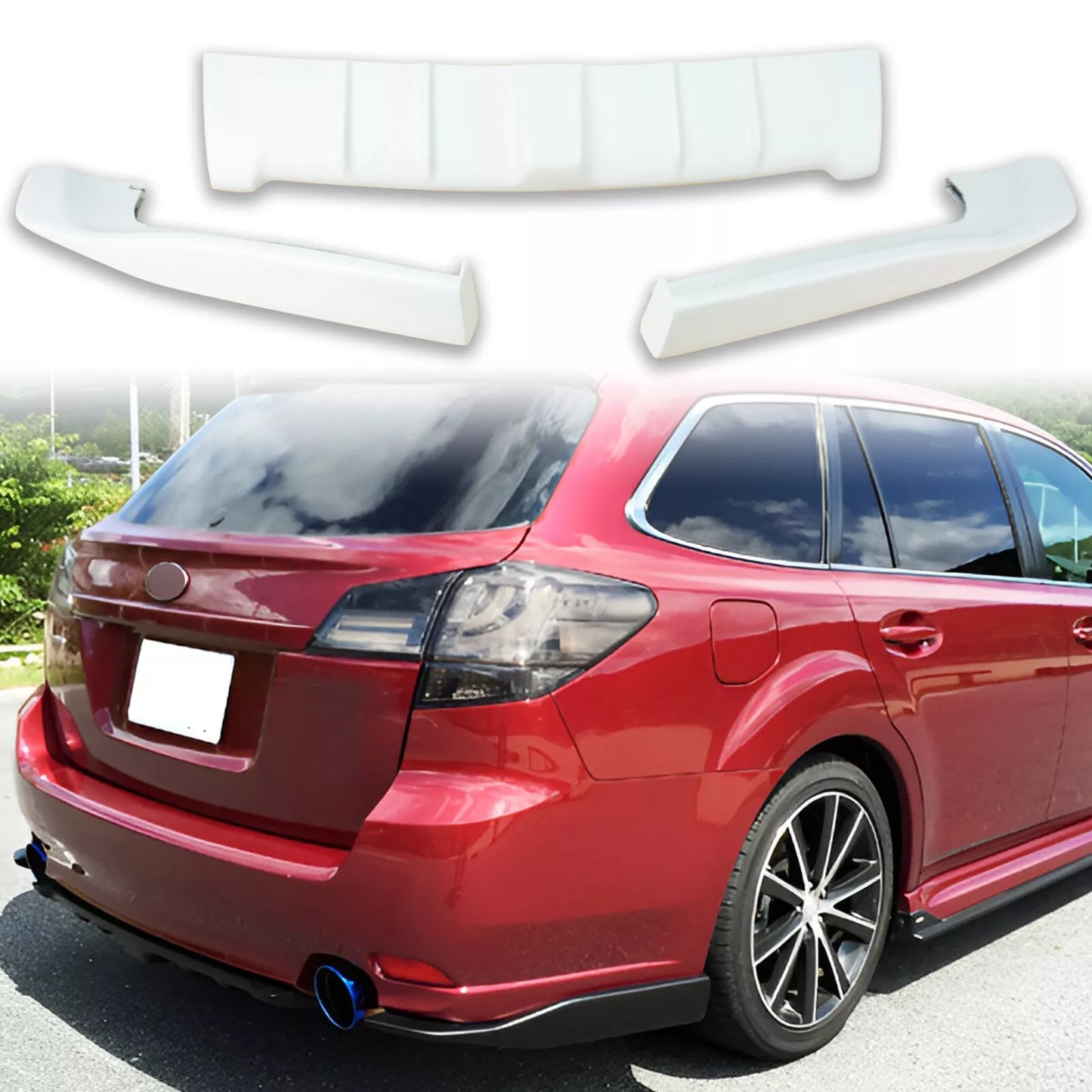 Rear Bumper Diffuser for Subaru Legacy BR Wagon (2009-2012)