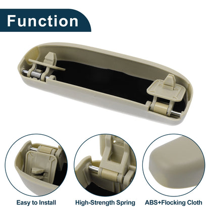 Sunglasses Case for Honda Civic 2016-2021 Eyeglasses Holder Storage Box Beige