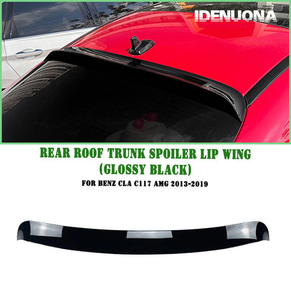 1x Gloss Black Rear Boot Spoiler for Benz CLA C117 AMG (2013-2019)