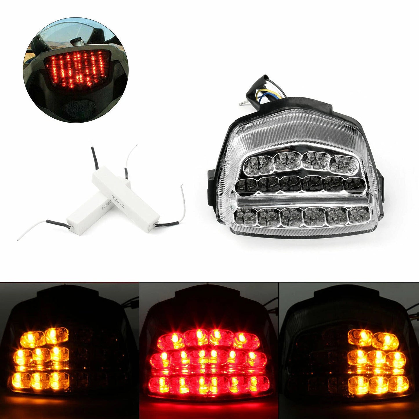 Integrated Tail Light Turn Signals for Honda CBR1000RR (2008-2016)
