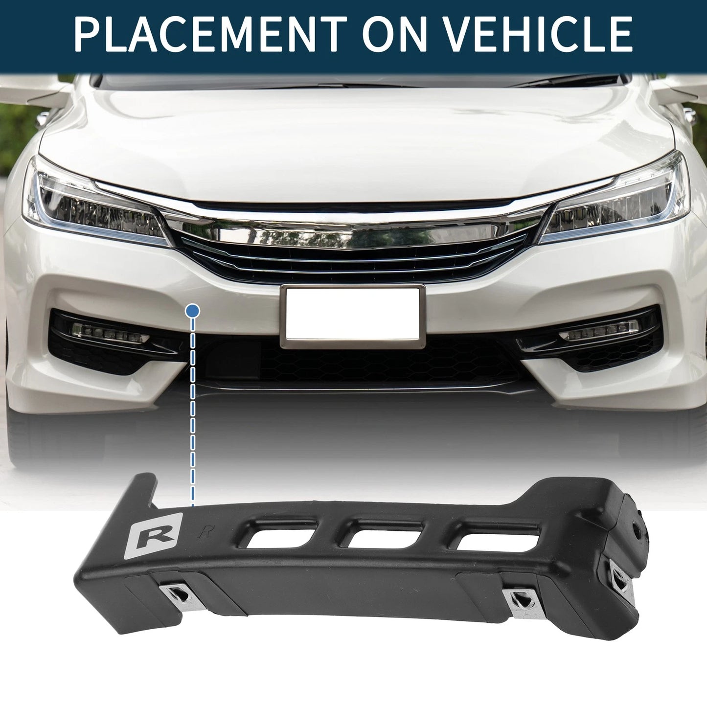1pc Right Front Bumper Retainer Bracket for Chevrolet Equinox (2018 - 2022)