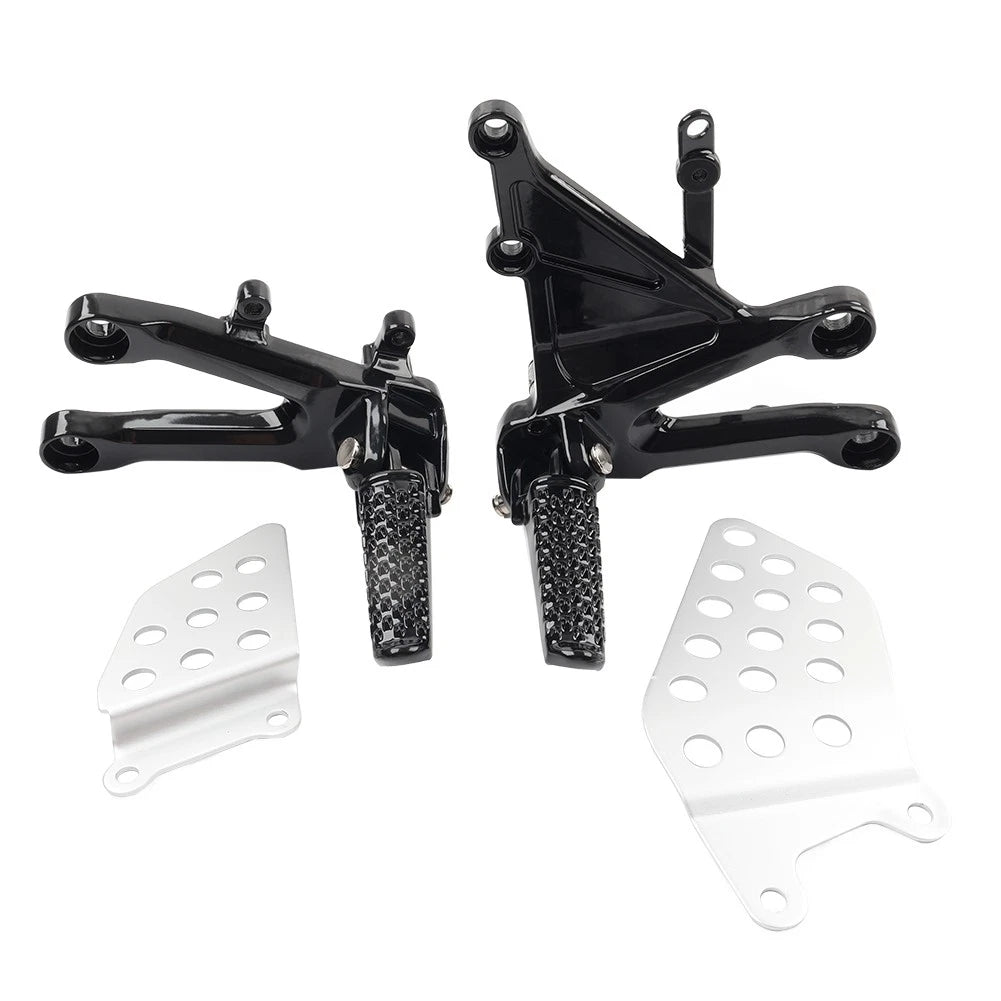 Black Front Driver Foot Pegs for Honda CBR1000RR (2004-2007)
