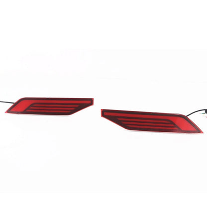 2 x Rear Bumper Brake Lights Red Amber for Mitsubishi Pajero Shogun (18-20)