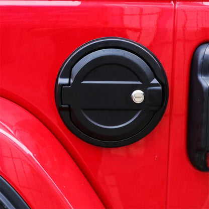 Black Locking Gas Tank Cap Cover for Jeep Wrangler JL (2018-2023)
