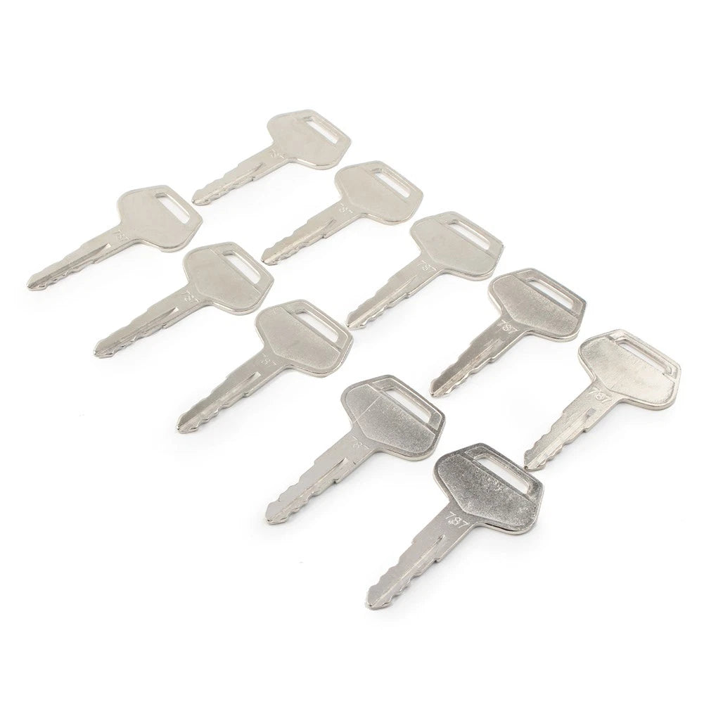 10 x Ignition Keys for Komatsu Excavator Dozer Loader (No Year Specified)