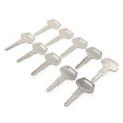 10 x Ignition Keys for Komatsu Excavator Dozer Loader (No Year Specified)