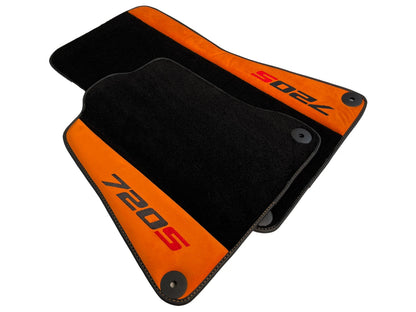 Black Floor Mats for McLaren 720S (2017-2022) - Premium Quality & Style