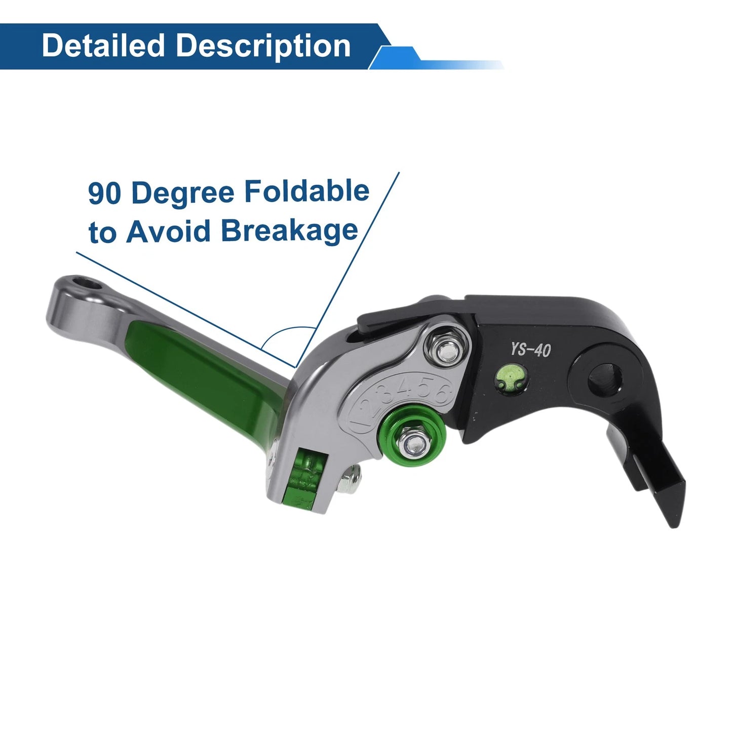 Adjustable Brake Clutch Levers for Honda CBR600RR (2003-2019) - Titanium Green