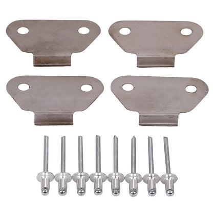 4 x Hard Saddlebags Lids Wear Strike Plates for Harley Touring Models (1993-2013)