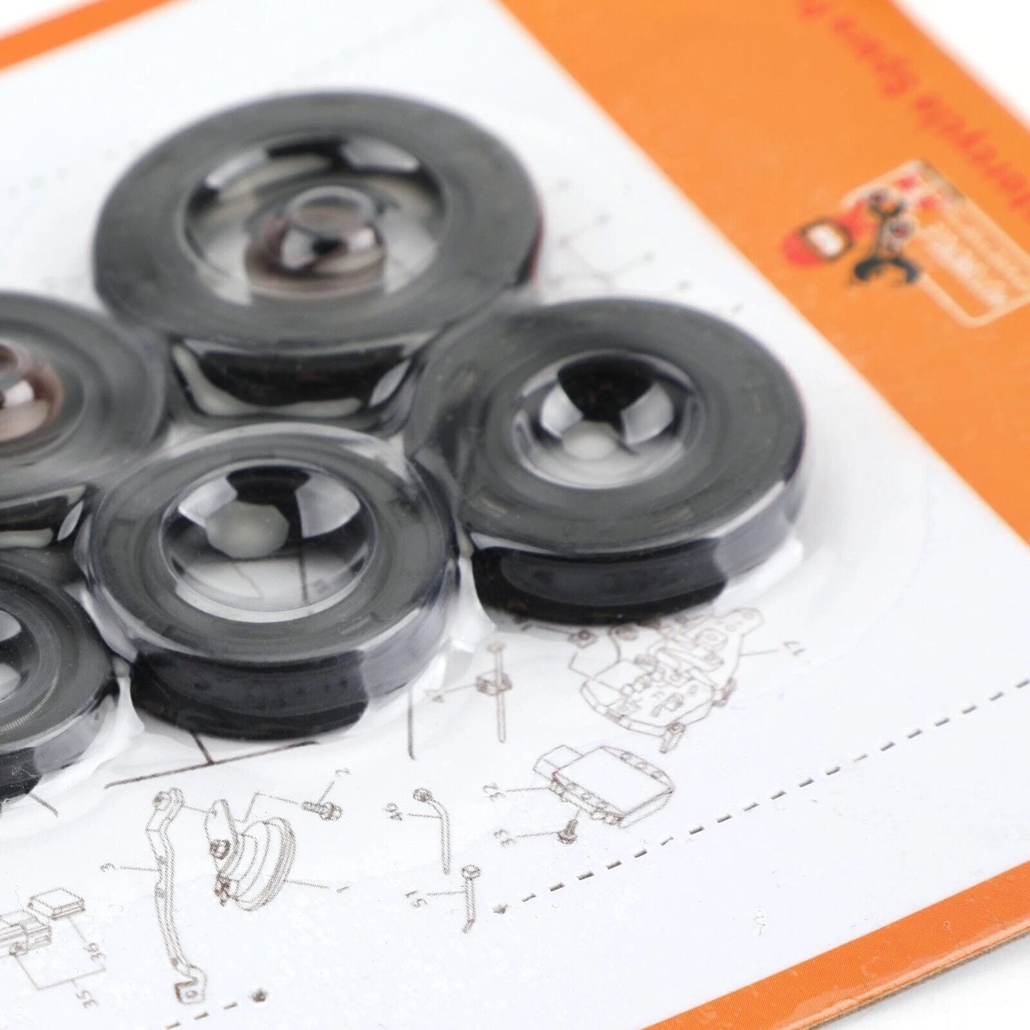 9pc Shaft Seal Set for Honda XL185 XL185S XL200R (1979-1993, 1983-1984)