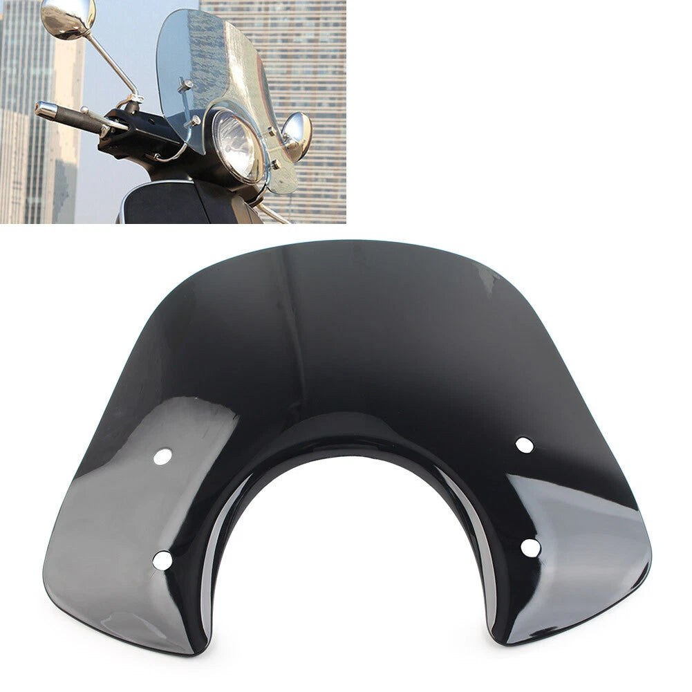 Black Front Windshield for Piaggio Vespa LX 50 125 GT 200 GTS 250 (2006-2018)