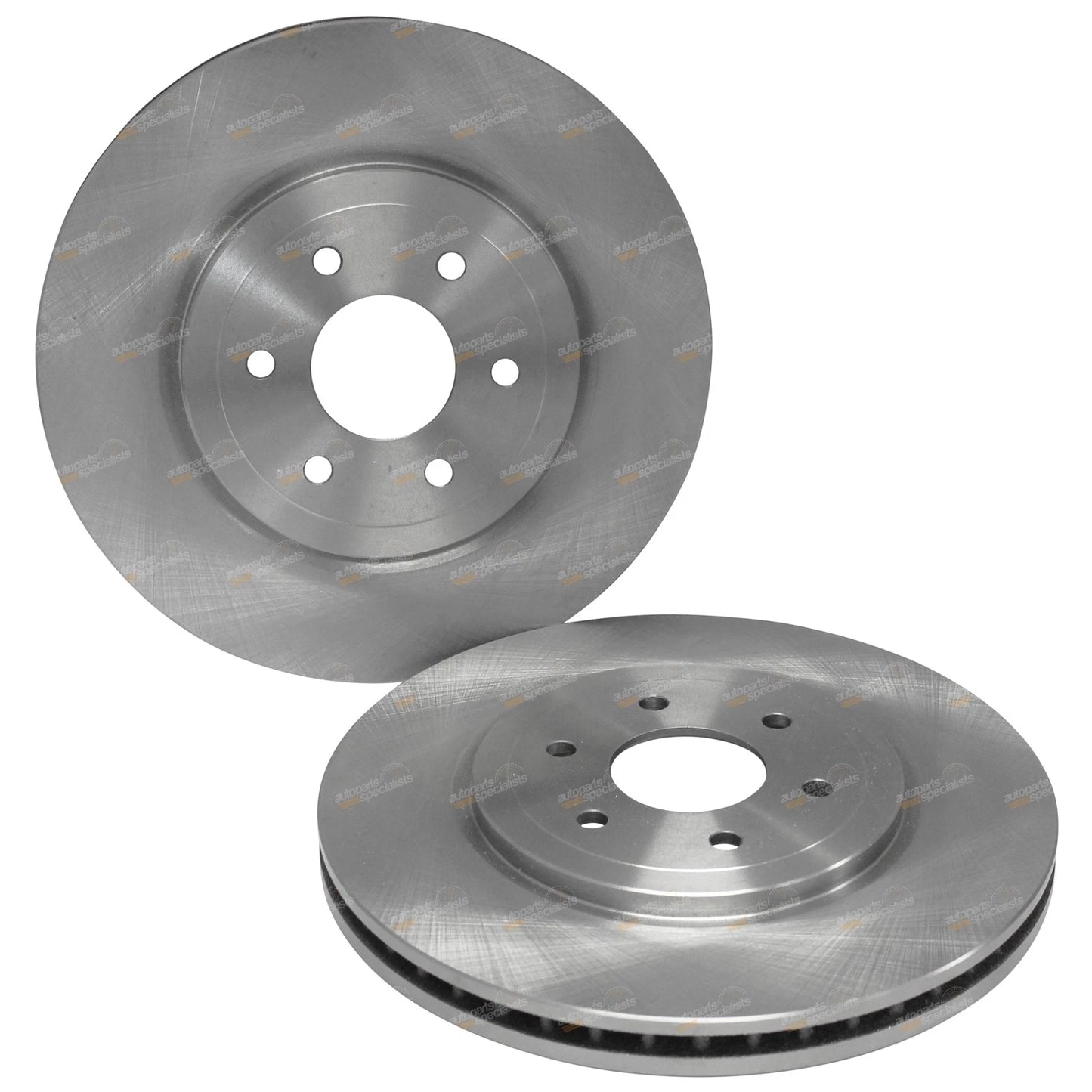 Front Disc Brake Rotors + Pads Pack for Nissan Navara D40 (2005 - 2015)