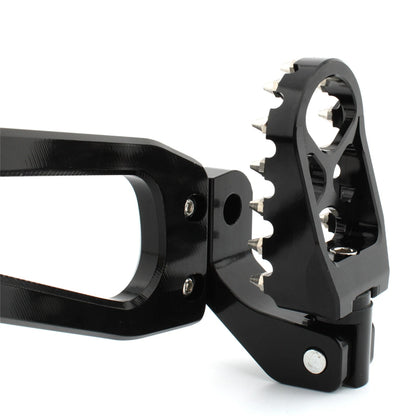 2 x Black Aluminum Rear Foot Rest Pegs for BMW R18 B Classic (2020-2023)