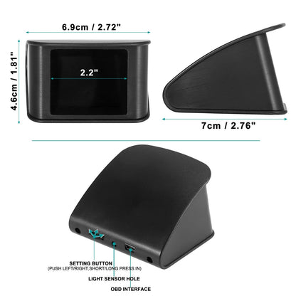 HUD Head Up Display Mini Digital Speedometer for Car (No specific years)