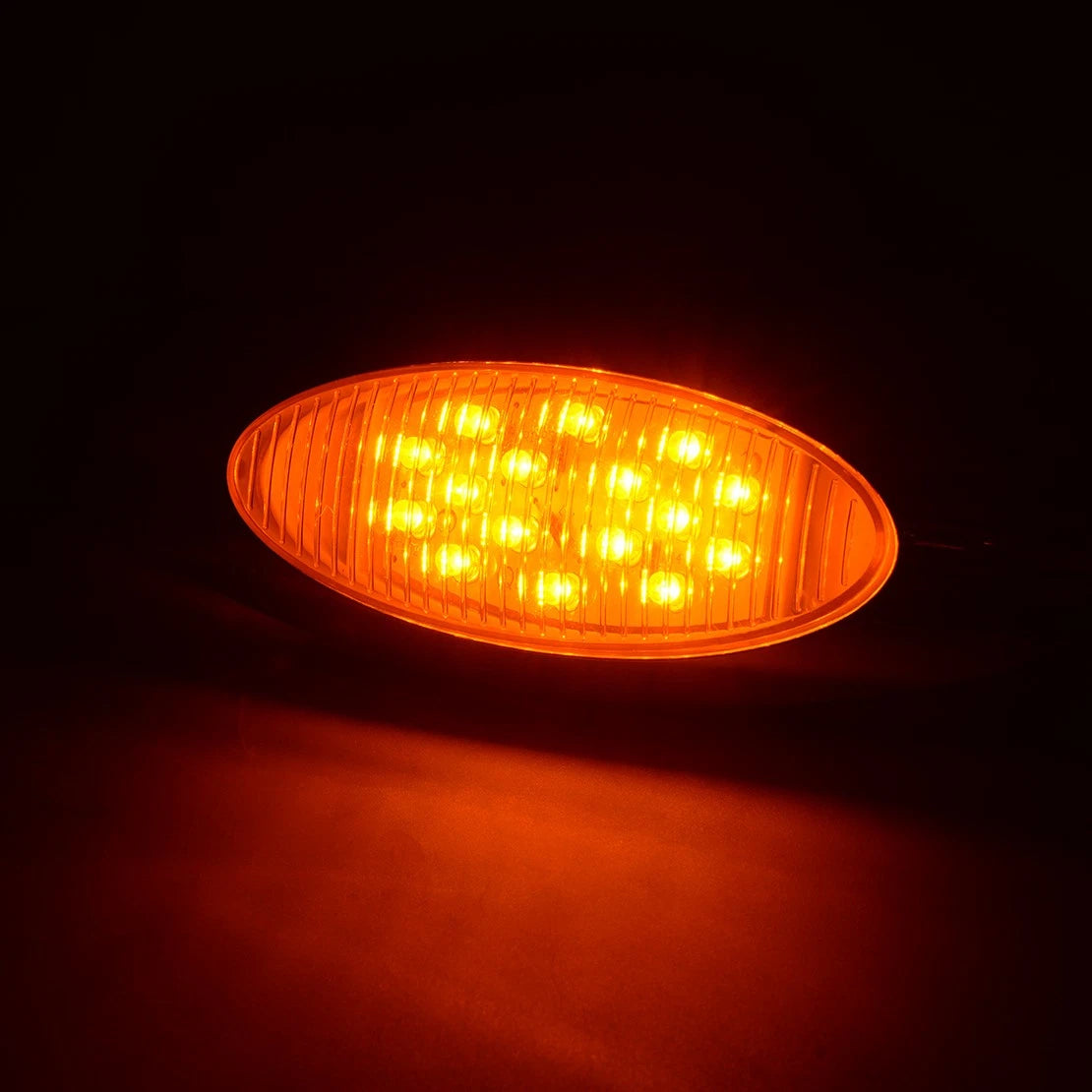 Amber Thin LED Clearance Marker Lights for Car Truck Trailer Marine