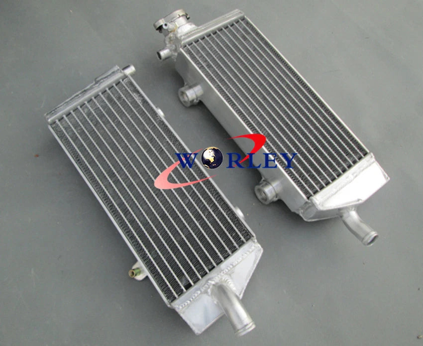 Aluminum Radiator & Blue Hose for KTM 250/450/505 SX-F/SXF (2007-2010)