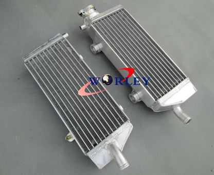 Aluminum Radiator & Blue Hose for KTM 250/450/505 SX-F/SXF (2007-2010)