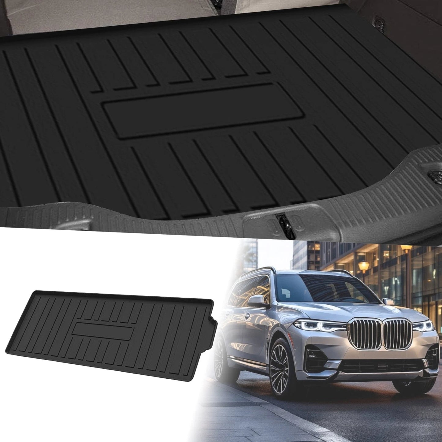 Flat Face Cargo Liner Rear Trunk Mat for BMW X7 (2019-2025) 1 Pc