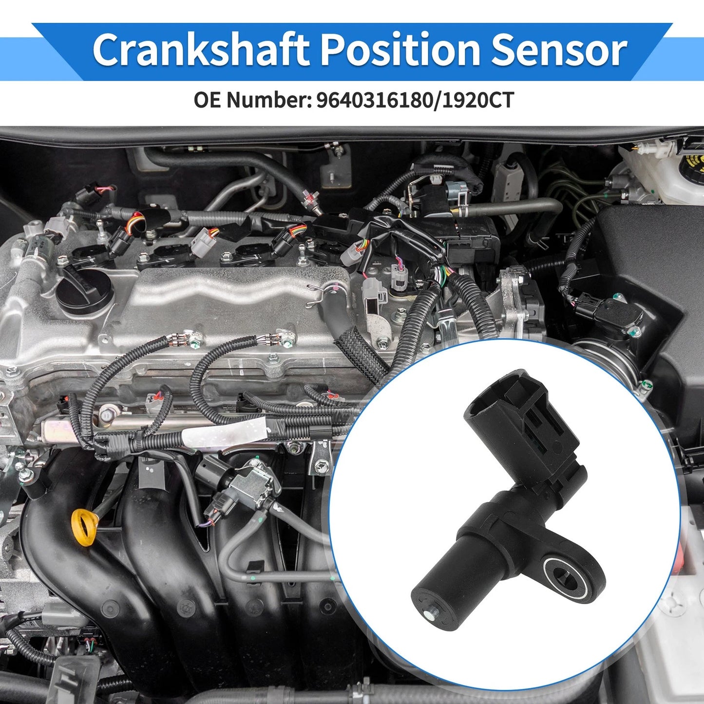 Crankshaft Position Sensor for PEUGEOT 206 Hatchback (1998-2007)