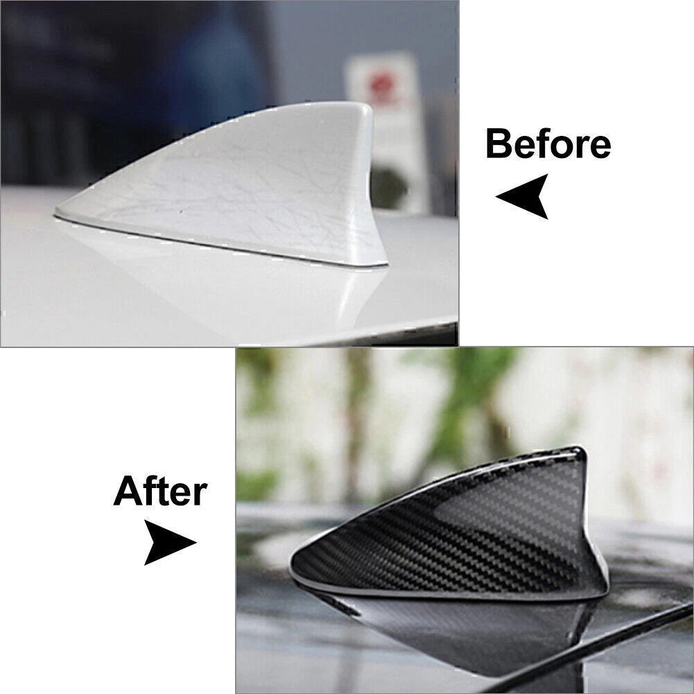 Red Carbon Fiber Shark Fin Antenna Cover for Lexus LS LX ES IS NX RX RC UX (2015-2023)