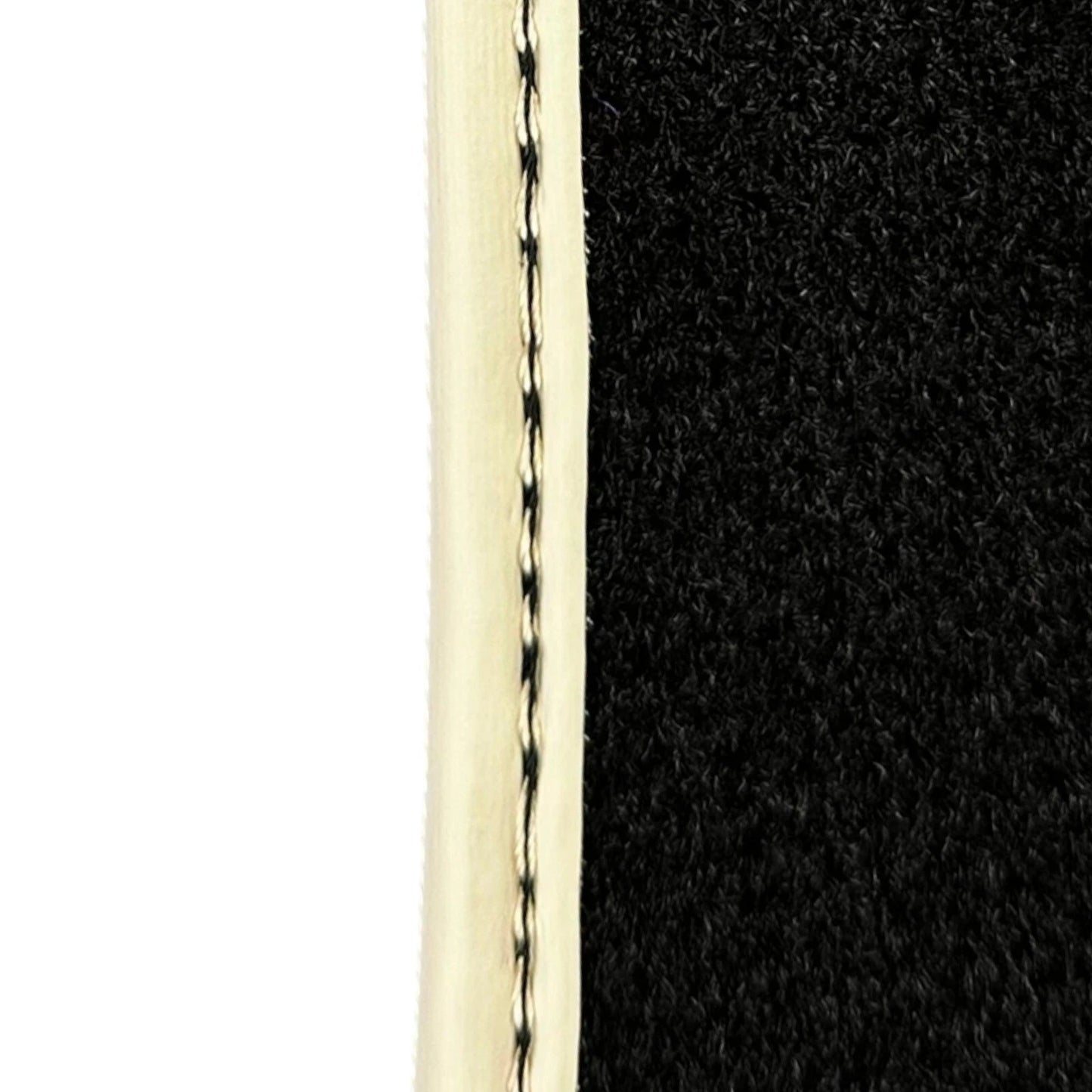 Black Floor Mats for Ferrari Portofino with Leather & Beige Trim