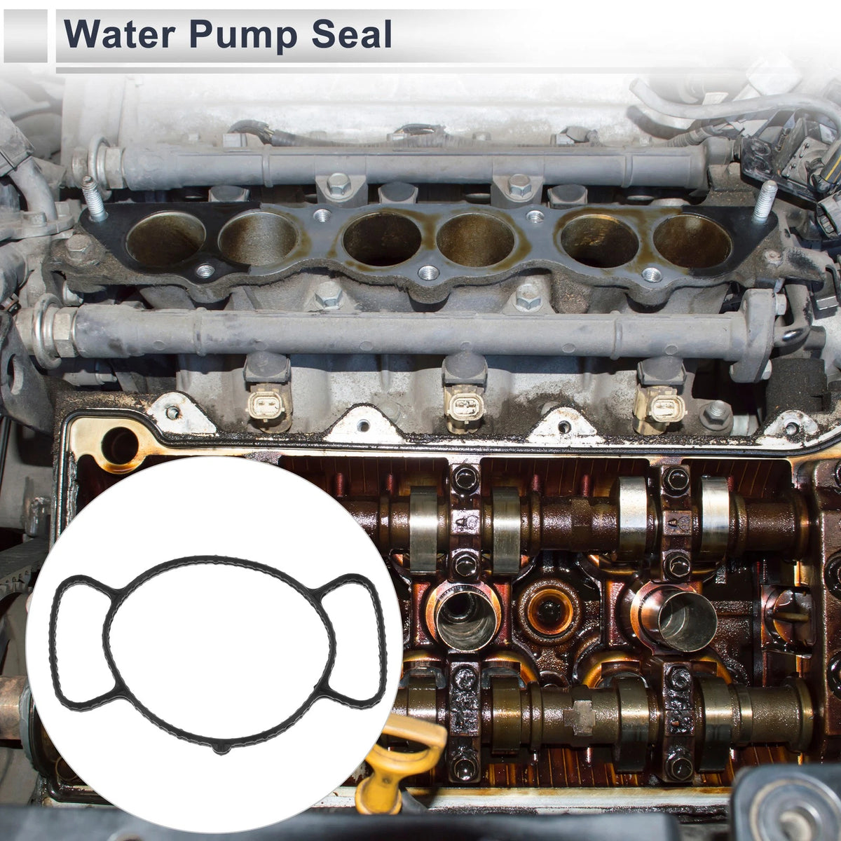 Water Pump Seal Rubber 1Pc Water Pump Seal for Cadillac CTS (2004–2019)