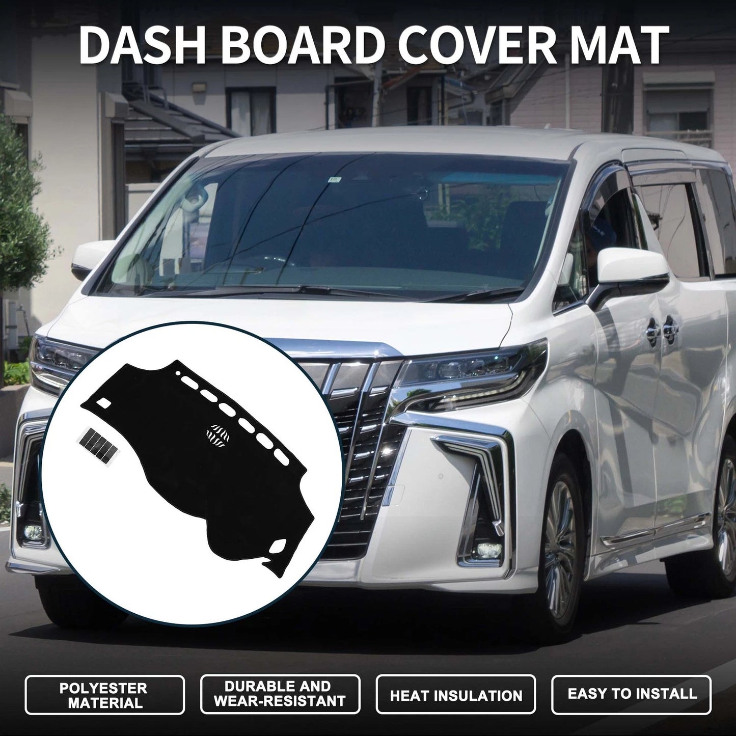 Dashboard Dash Cover Mat / 1x / Dash Cover Mat for TOYOTA VELLFIRE Alphard