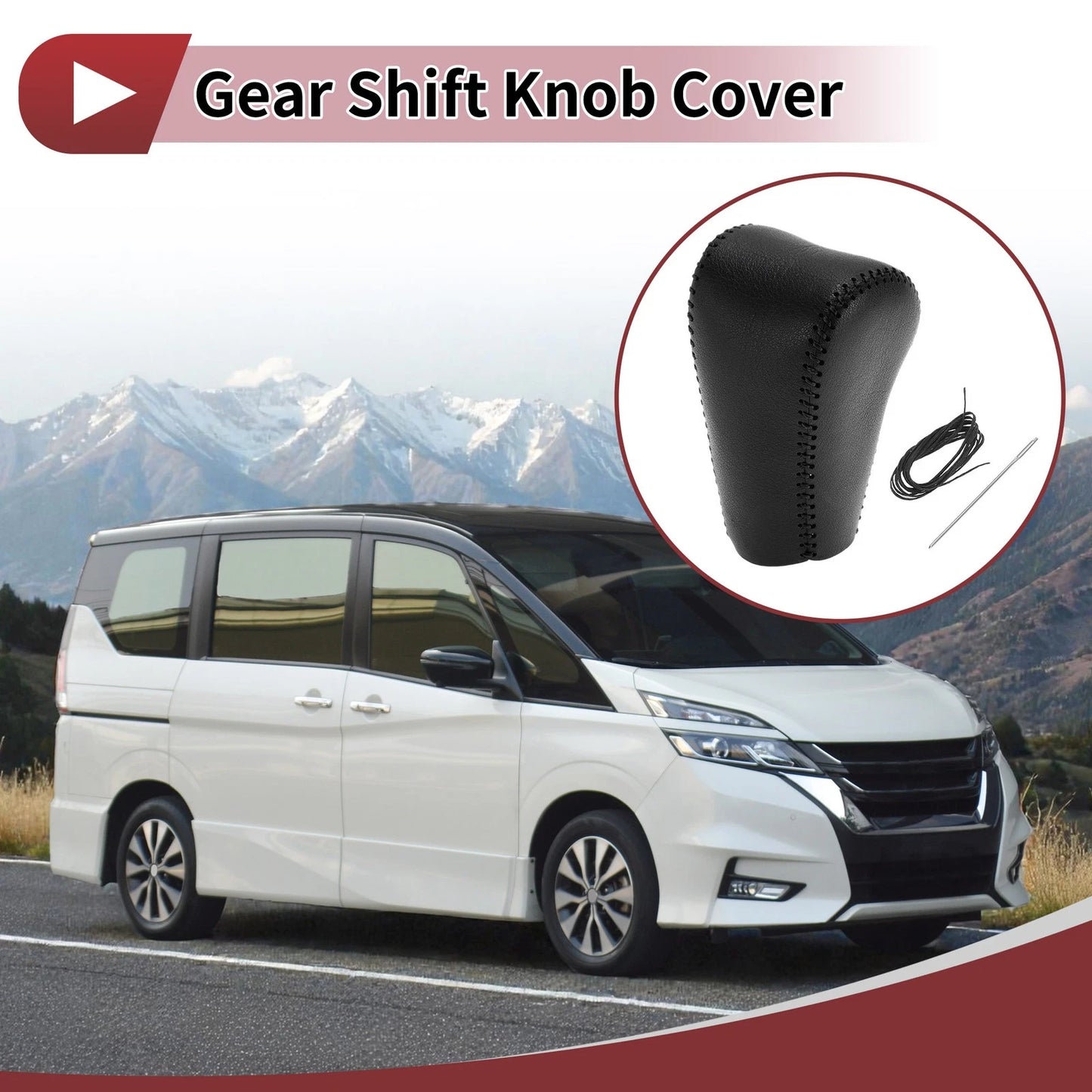 Anti-Slip Gear Shift Knob Cover for Nissan Serena HFC27 GFC27 (2016-2023)