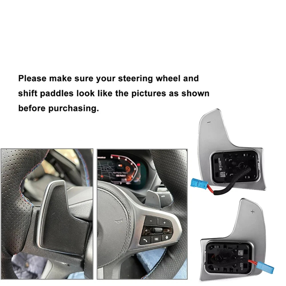 Steering Wheel Shift Paddle Extensions for BMW 1 2 3 4 5 6 7 Series X3 X4 X5 X6