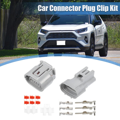 1 x 3 Pin TS Alternator Connector Male and Female Adapter for Toyota