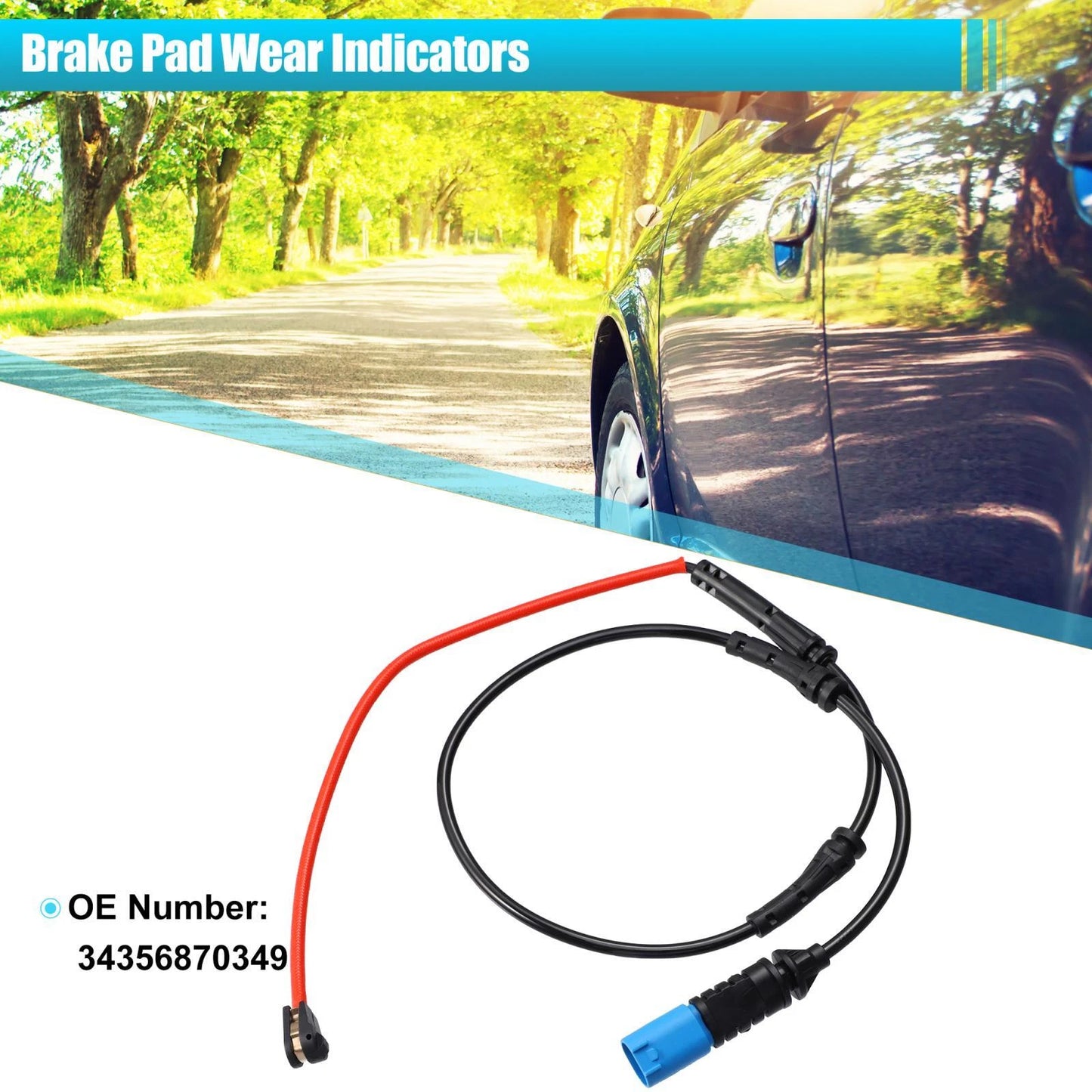 Front Brake Pad Wear Sensor for BMW 330i, 330i xDrive, M340i xDrive (2019-2023)
