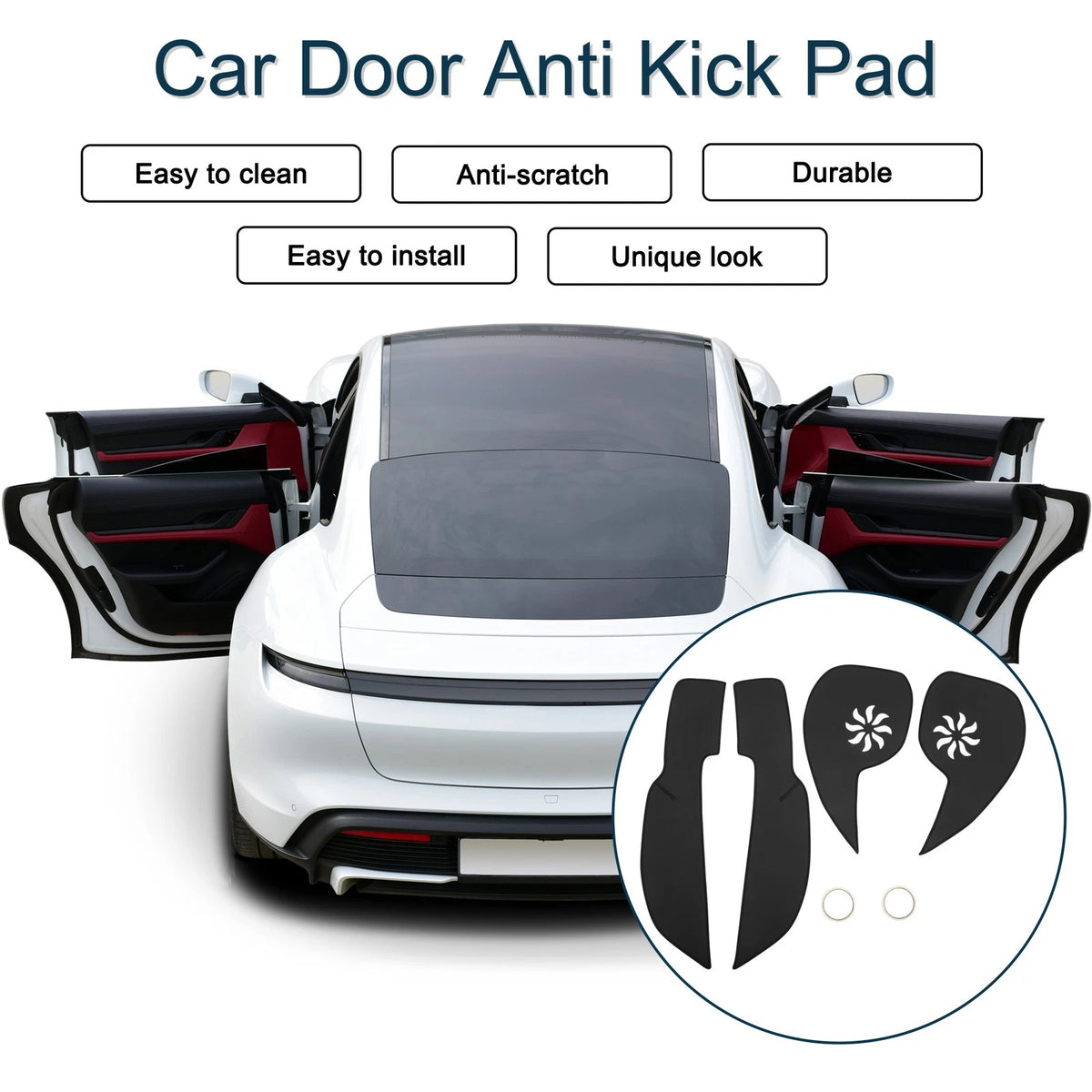 Car Door Anti Kick Pad Protector for Jeep Grand Cherokee (2011-2015) 1 Set